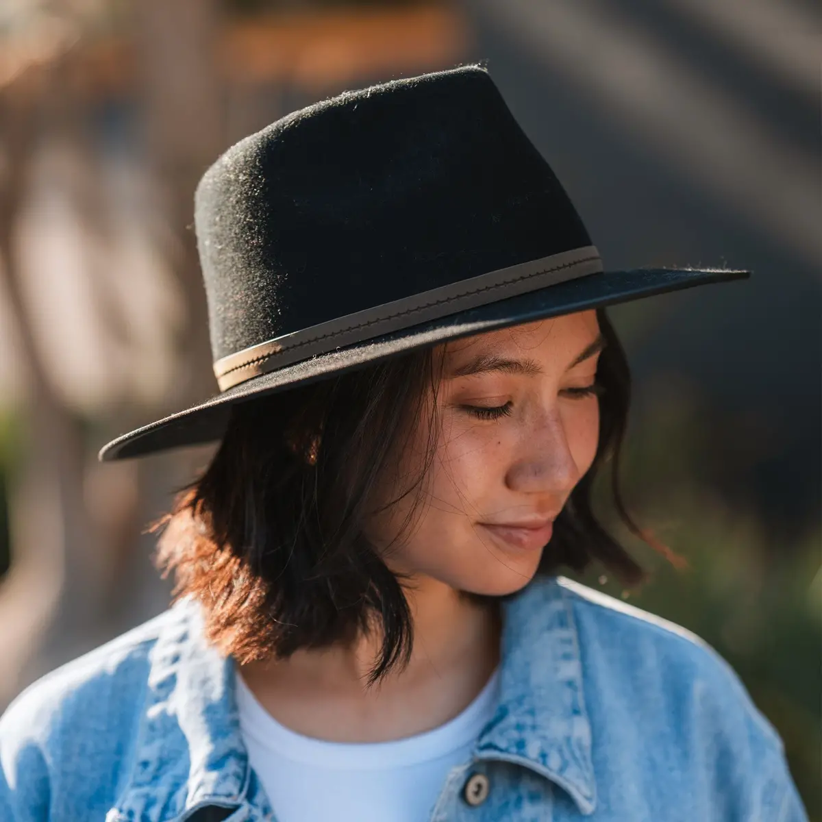 Women's Wren Felt Wide Brim Hat 2