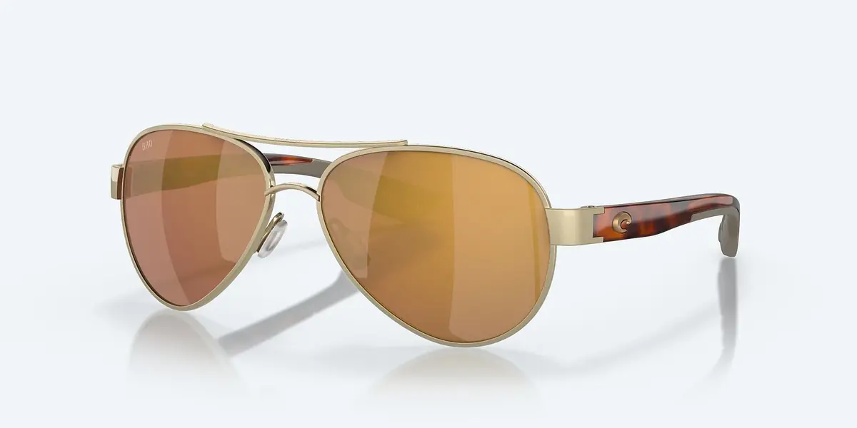 Loreto Brushed Gold Frame With Gold Mirror Lens 580G 1