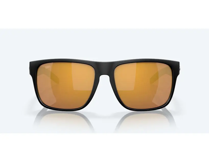 Spearo Xl Matte Black Frame With Gold Mirror Polarized Glass Lens 2