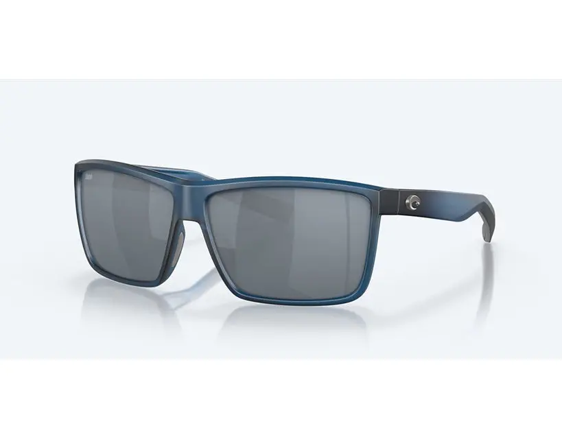 Rinconcito Matte Atlantic Blue Frame With Gray Silver Mirror Polarized Polycarbonate Lens 1