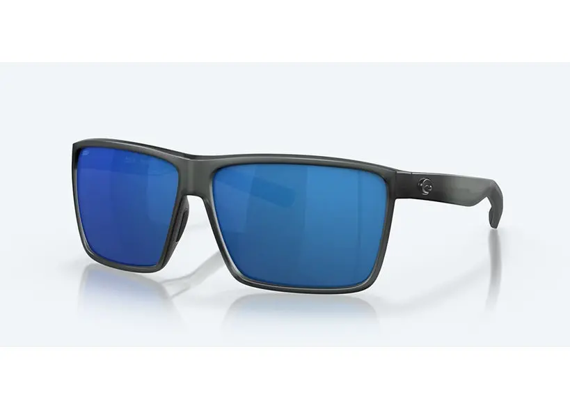 Rincon Matte Smoke Crystal Frame With Blue Mirror Polarized Polycarbonate Frame 1