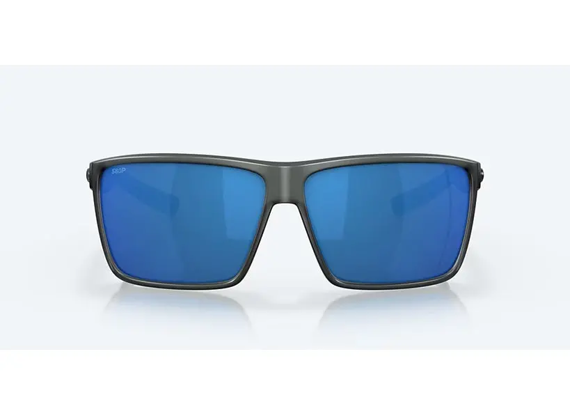 Rincon Matte Smoke Crystal Frame With Blue Mirror Polarized Polycarbonate Frame 2