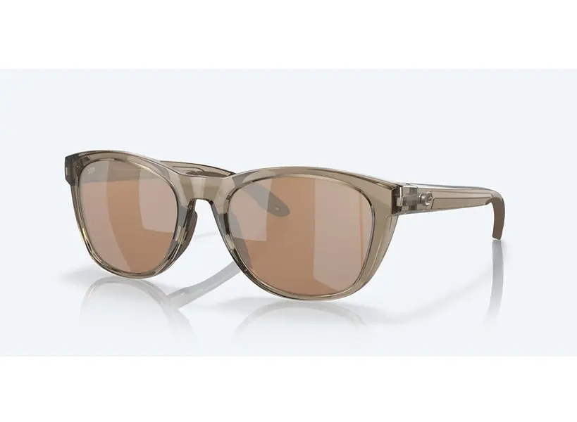 Women's Aleta Taupe Crystal Frame With Copper Silver Mirror Polarize Glass Lens 1