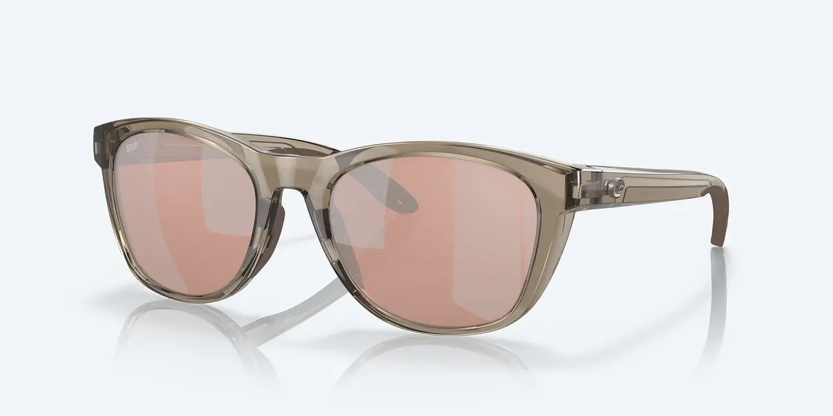 Aleta Taupe Crystal Frame With Copper Silver Mirror Lens 580G 1