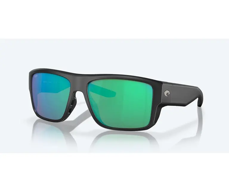 Taxman Matte Black Frame With Green Mirror Polarized Glass Lens 1