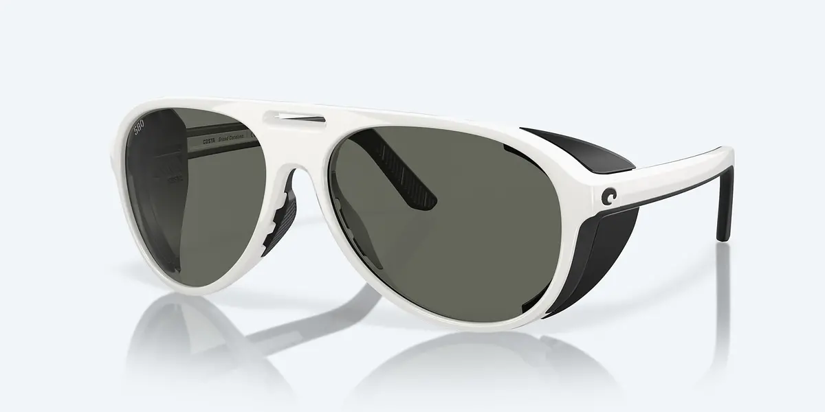 Grand Catalina Polarized Sunglasses - Hull White Frame/Gray Lense 1