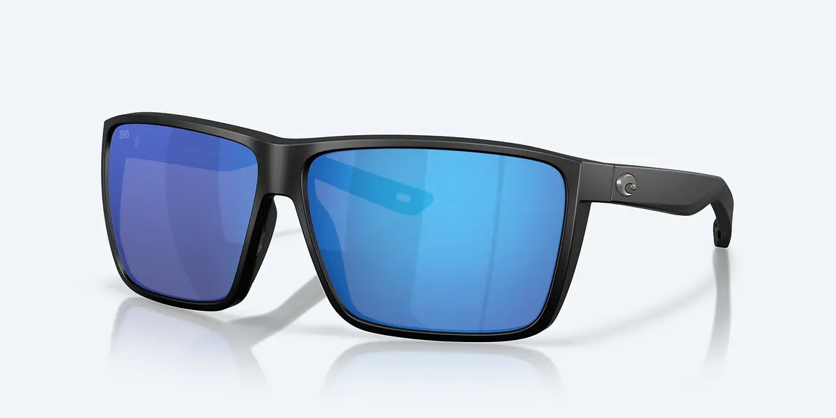 Rincon Ii Matte Black Frame With Blue Mirror Lens 580G 1