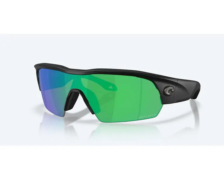 Pilothouse Pro Matte Black Frame With Green Mirror Polarized Polycarbonate Lens 1