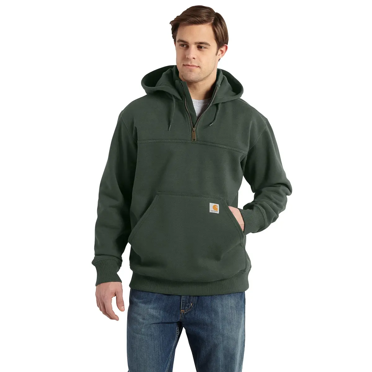 Men's Rain Defender Loose Fit Heavyweight Quarter Zip Sweatshirt 1