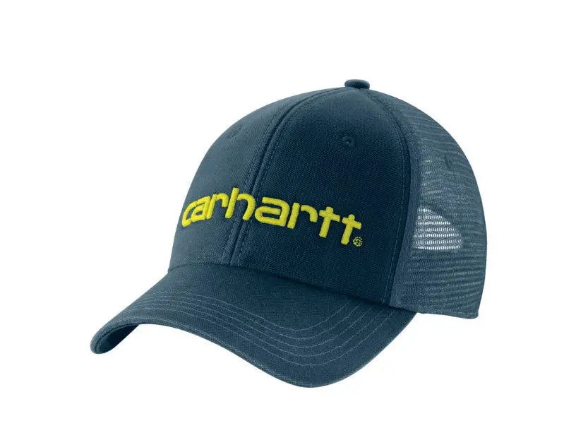 Canvas Mesh-Back Logo Graphic Cap 1