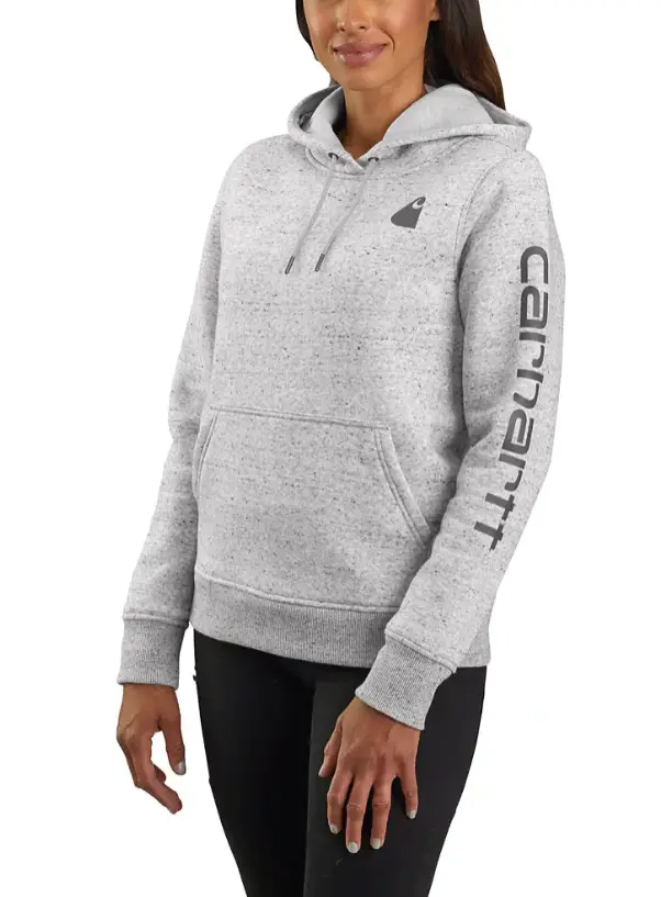 Women's Relaxed Fit Midweight Logo Sleeve Graphic Sweatshirt 1