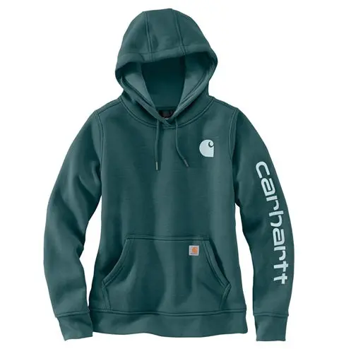 Women's Relaxed Fit Midweight Logo Sleeve Graphic Sweatshirt 1