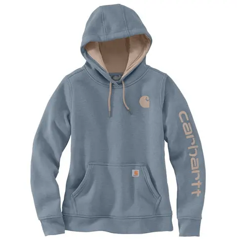 Women's Relaxed Fit Midweight Logo Sleeve Graphic Sweatshirt 1