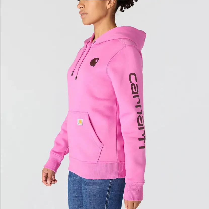 Women's Relaxed Fit Midweight Logo Sleeve Graphic Sweatshirt 2