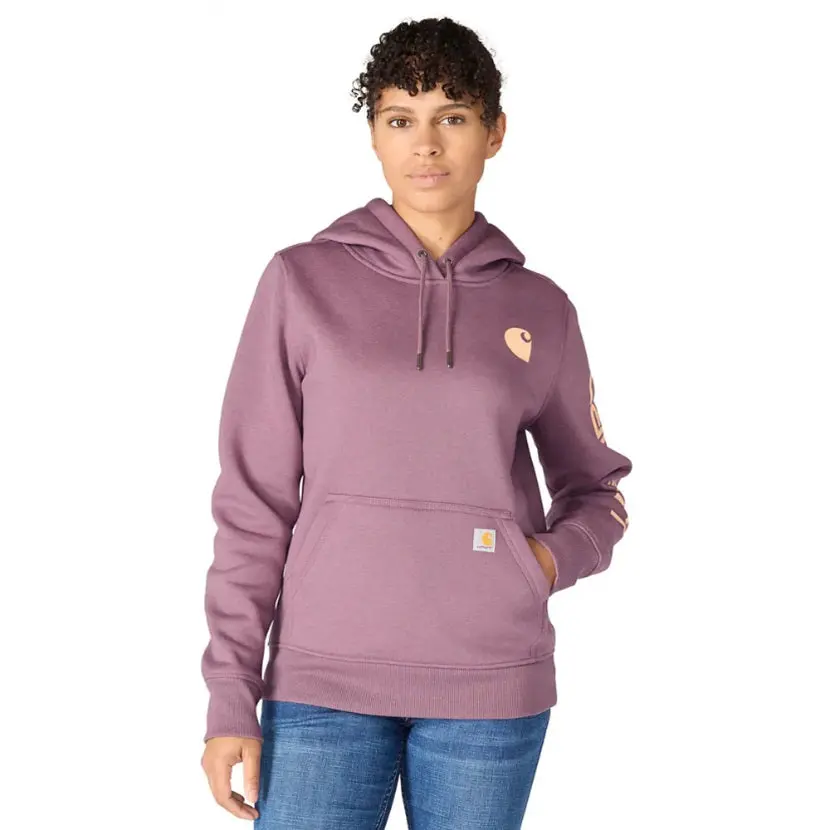 Women's Relaxed Fit Midweight Logo Sleeve Graphic Sweatshirt 1