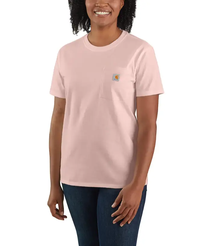 Women's Loose Fit Heavyweight Short-Sleeve Pocket T-Shirt 1