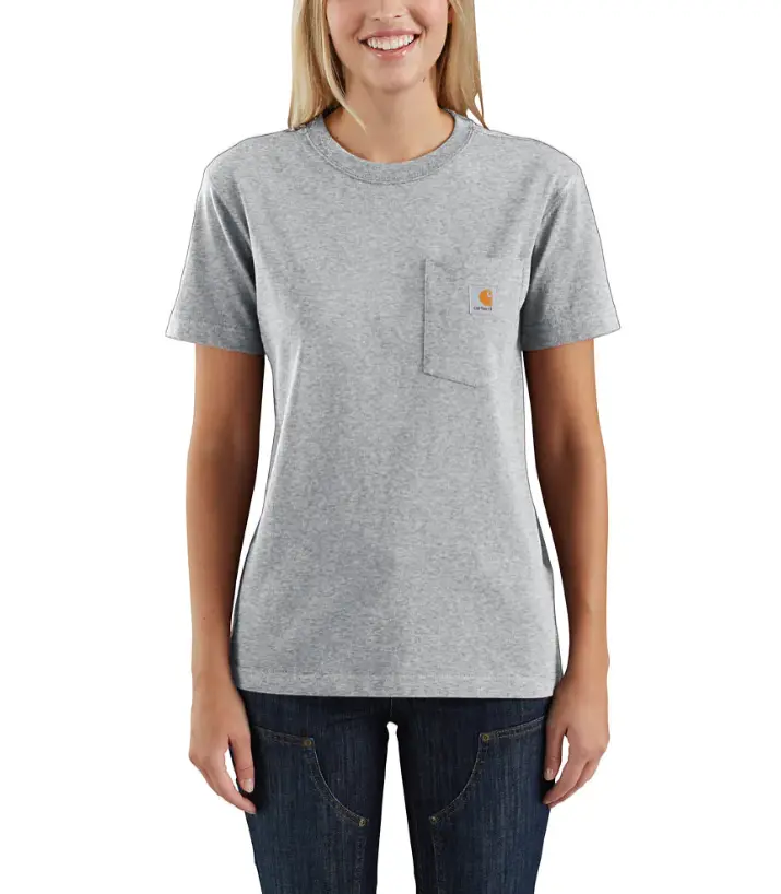 Women's Loose Fit Heavyweight Short-Sleeve Pocket T-Shirt 1