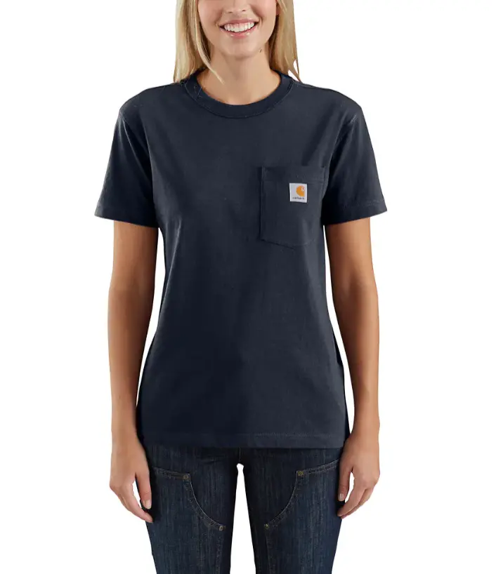 Women's Loose Fit Heavyweight Short-Sleeve Pocket T-Shirt 1