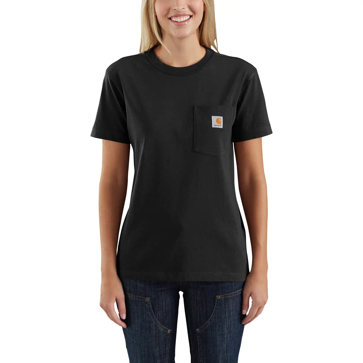 Women's Loose Fit Heavyweight Short-Sleeve Pocket T-Shirt 1
