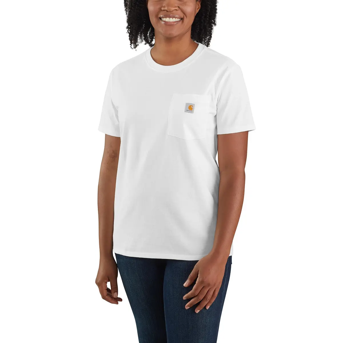 Women's Loose Fit Heavyweight Short-Sleeve Pocket T-Shirt 1