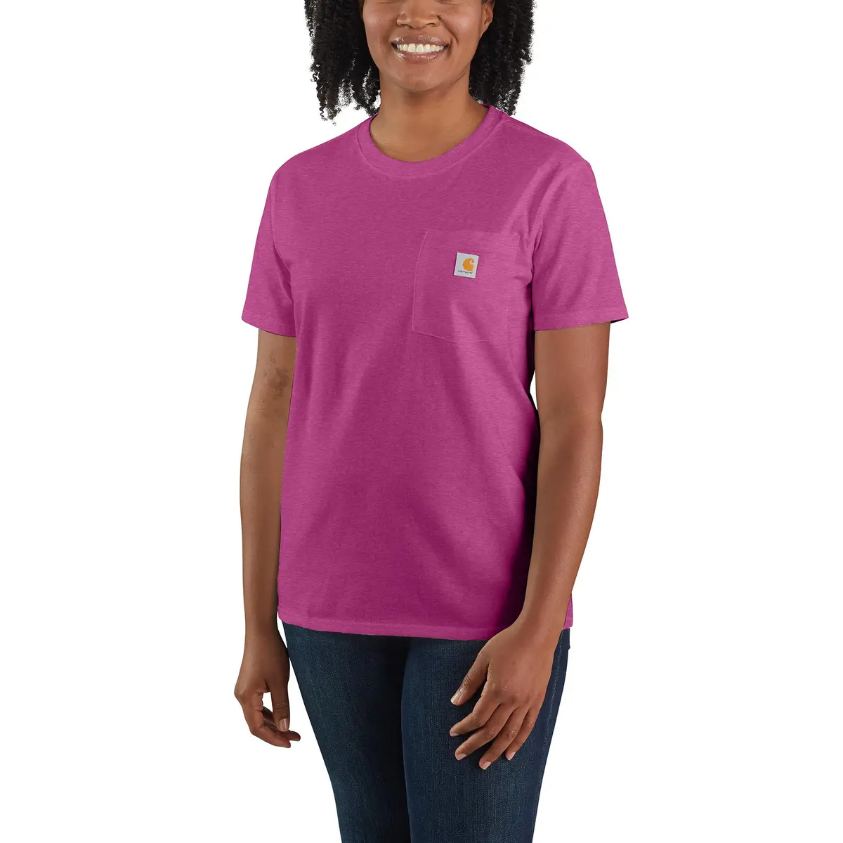 Women's Loose Fit Heavyweight Short-Sleeve Pocket T-Shirt 1