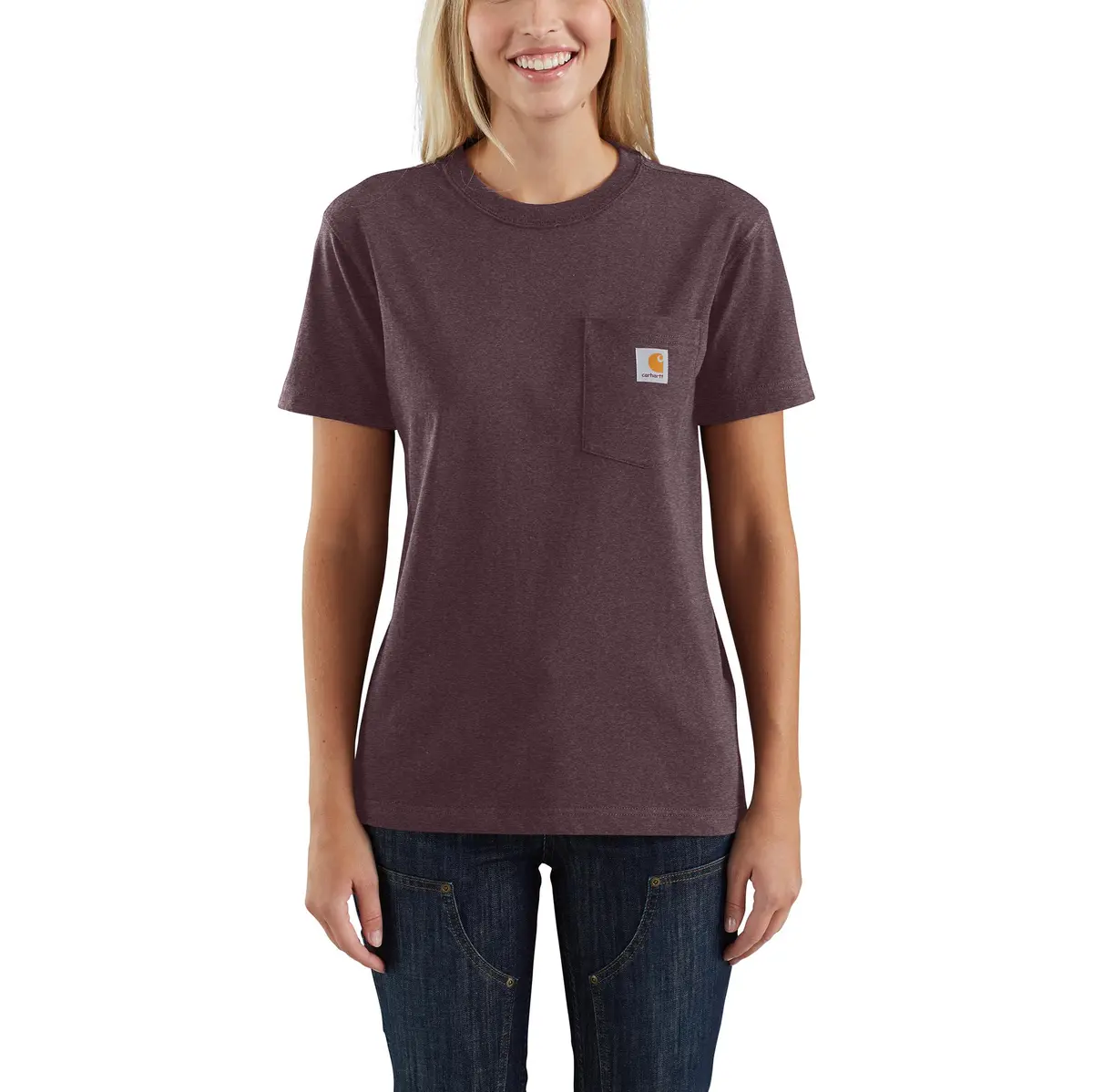 Women's Loose Fit Heavyweight Short-Sleeve Pocket T-Shirt 1