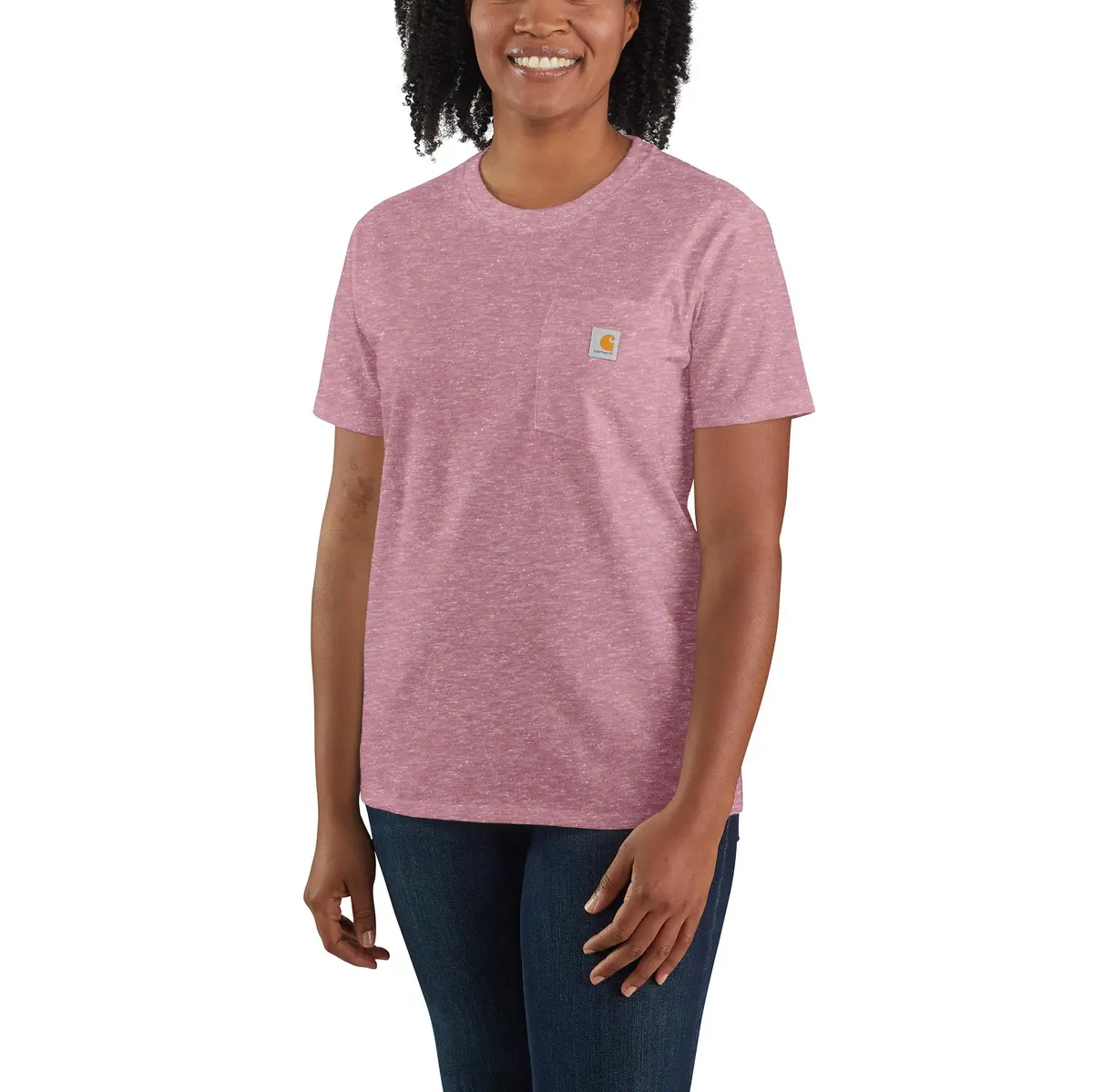 Women's Loose Fit Heavyweight Short-Sleeve Pocket T-Shirt 1