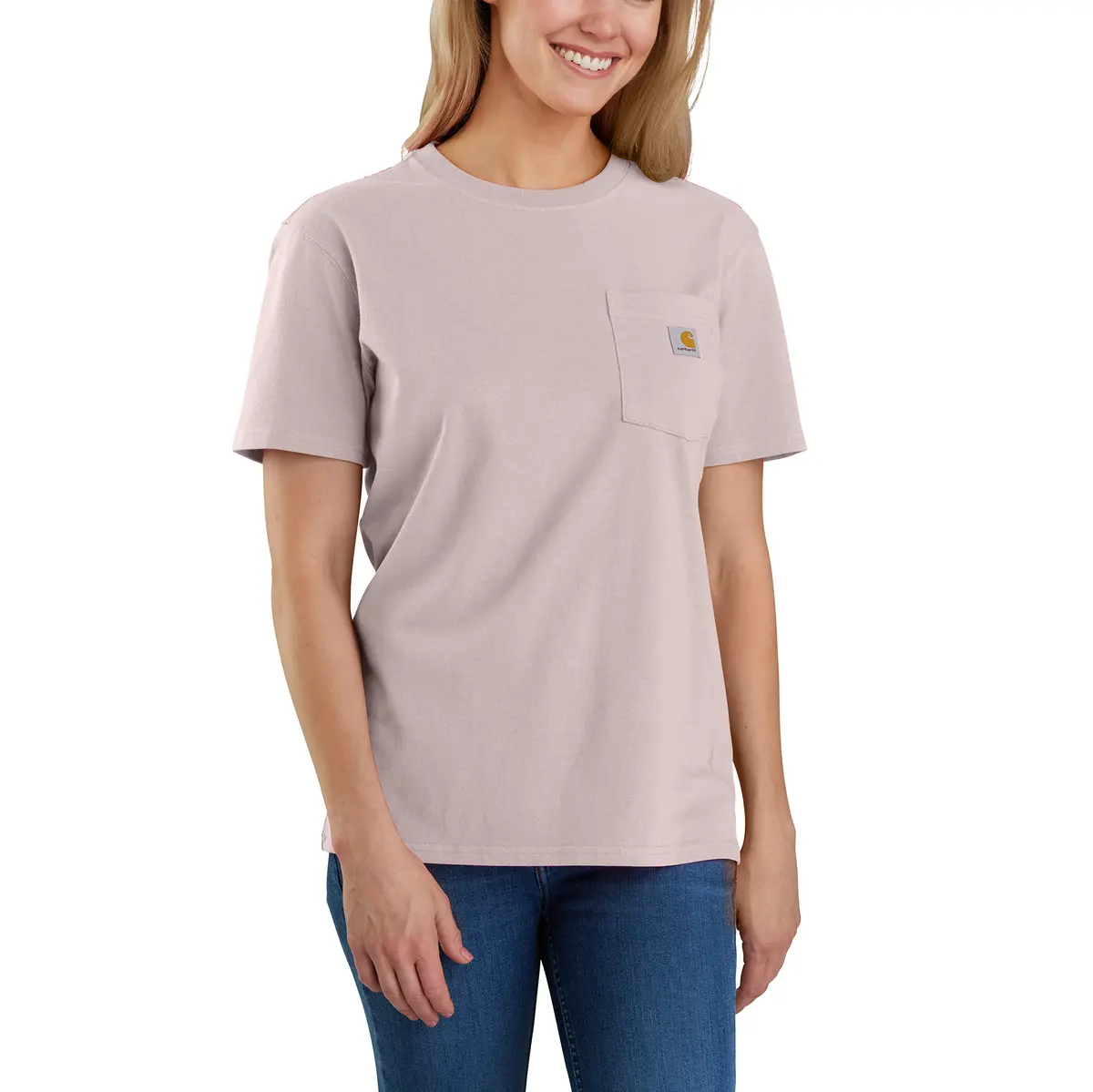 Women's Loose Fit Heavyweight Short-Sleeve Pocket T-Shirt 1