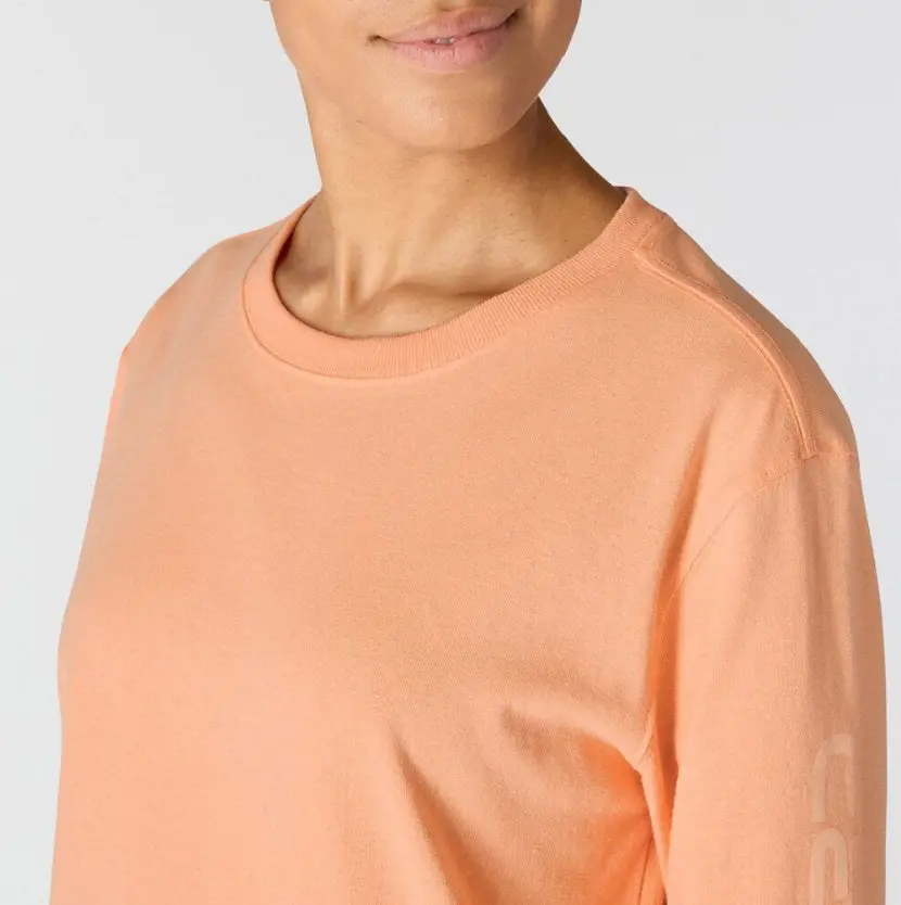 Women's Loose Fit Heavyweight Long-Sleeve Logo Sleeve Graphic T-Shirt 3