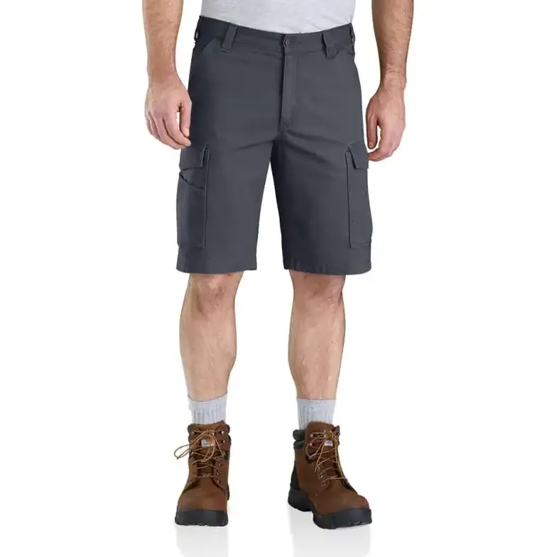 Men's Rugged Flex Relaxed Fit Canvas Cargo Work Short 1