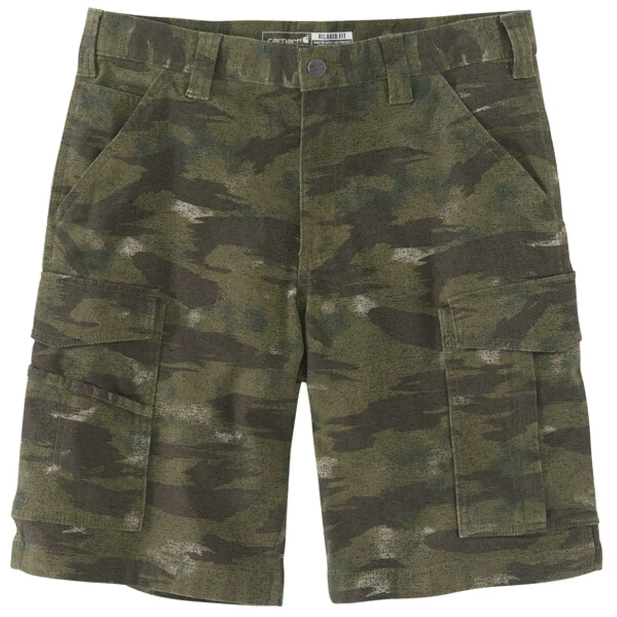 Men's Rugged Flex Relaxed Fit Canvas Cargo Work Short 1