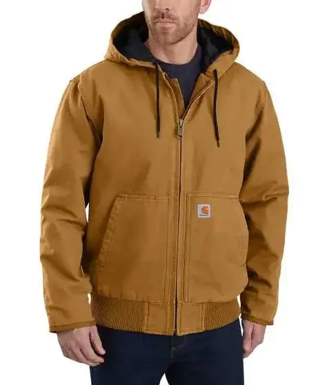 Men's Loose Fit Washed Duck Insulated Active Jac - Big 1