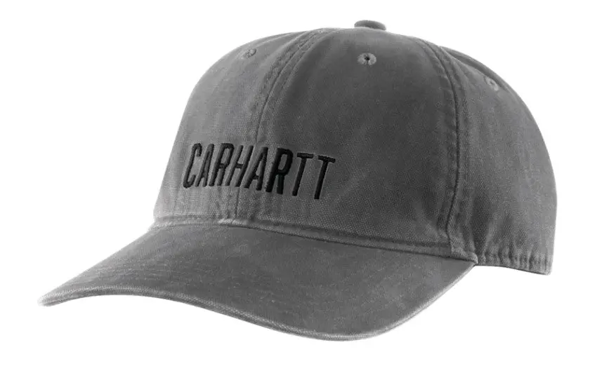 Men's Canvas Block Logo Graphic Cap 1