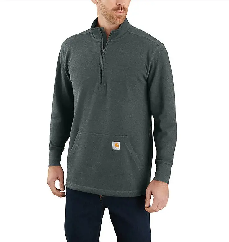 Men's Heavyweight Half-Zip Long Sleeve Thermal Sweatshirt 1