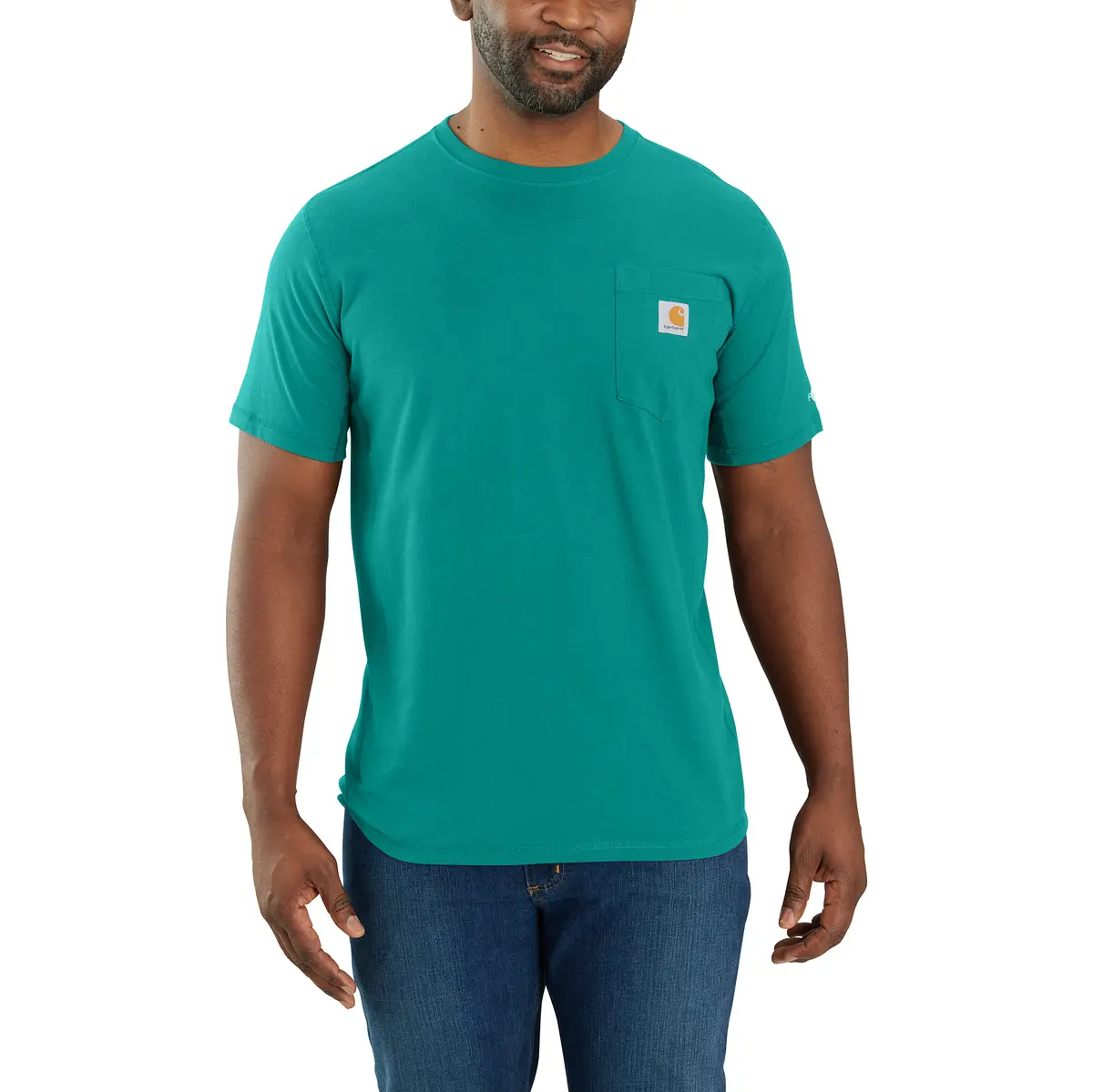 Men's Force Relaxed Fit Midweight Short Sleeve Pocket T-Shirt 2