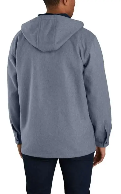 Men's Rain Defender Relaxed Fit Heavyweight Hooded Shirt Jac 3
