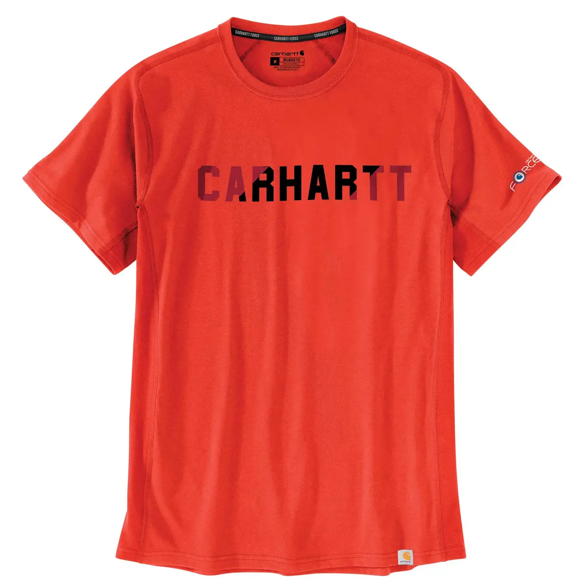 Men's Force Relaxed Fit Midweight Short-Sleeve Block Logo Graphic T-Shirt 1