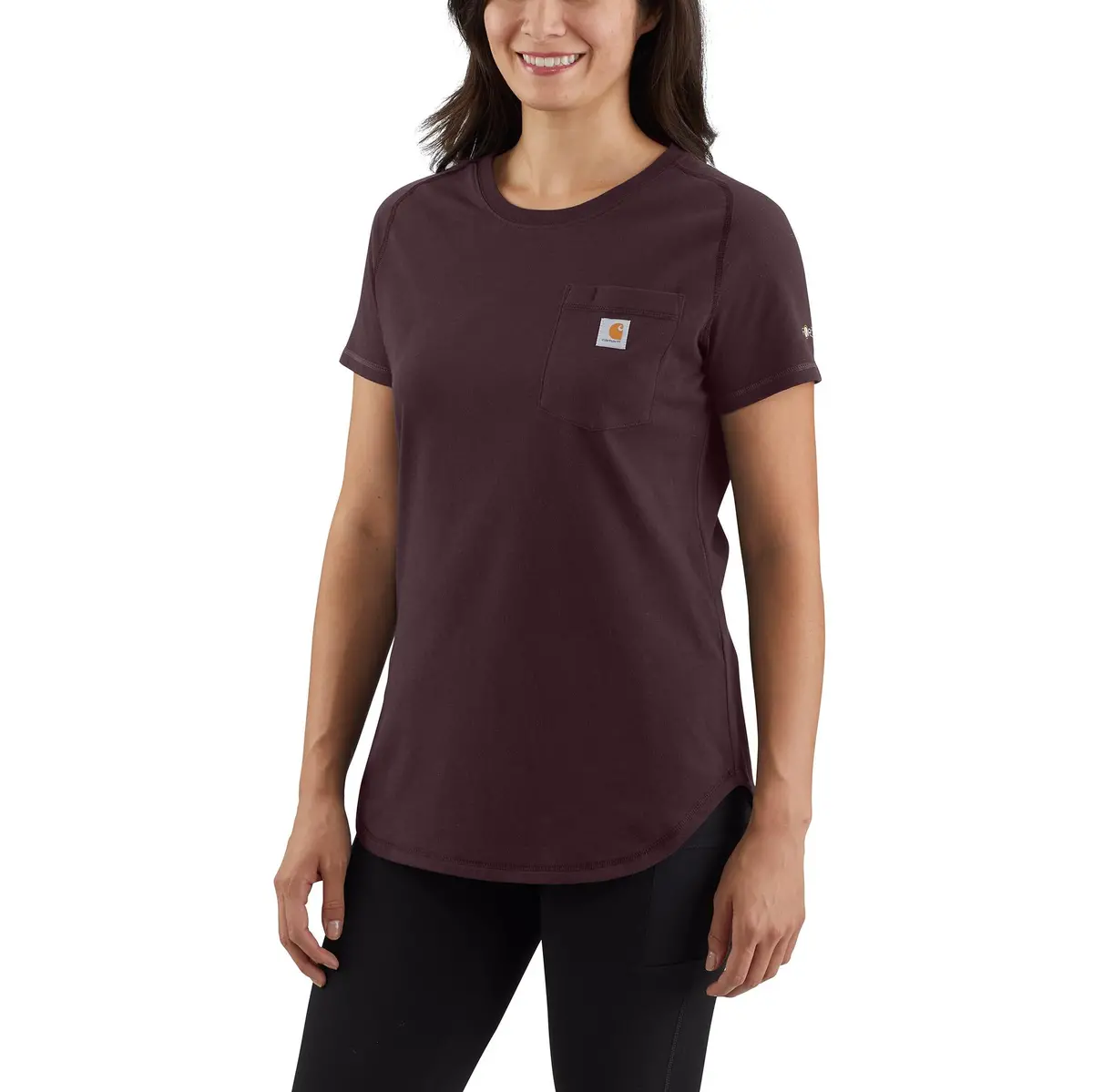 Women's Relaxed Fit Midweight Pocket T-Shirt 2