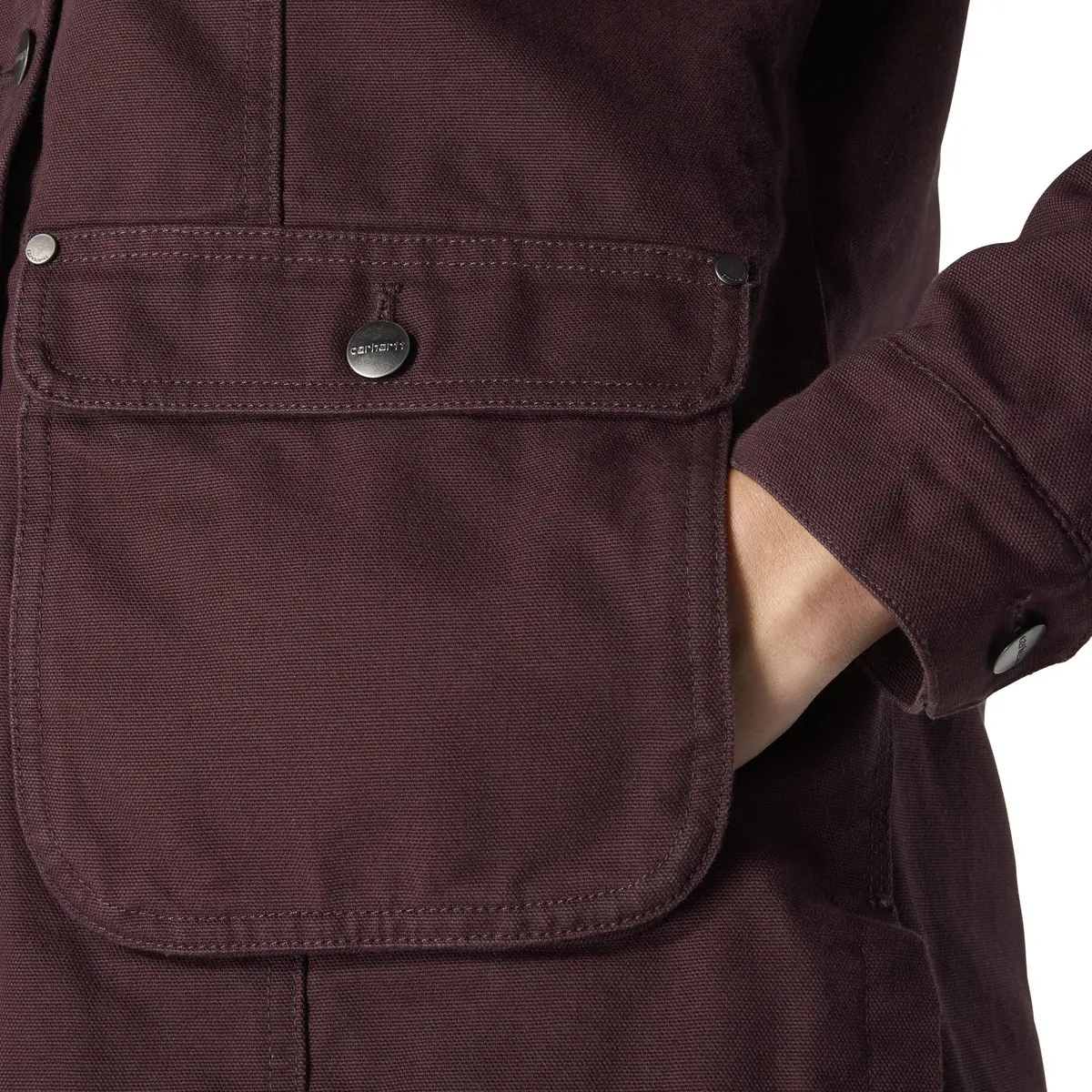 Women's Loose Fit Washed Duck Coat 5