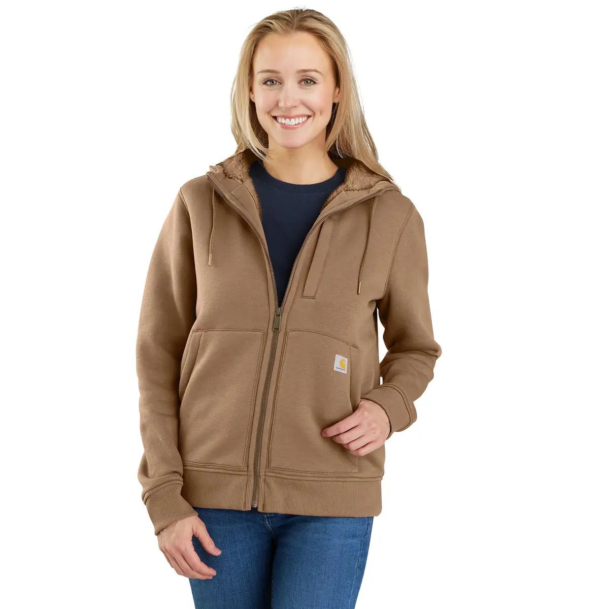 Women's Relaxed Fit Midweight Sherpa Lined Sweatshirt 1