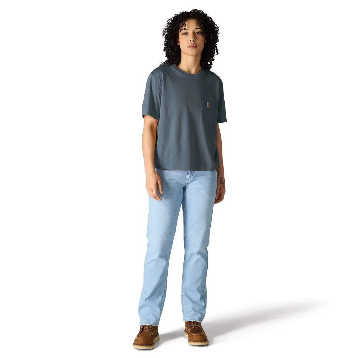 Women's Tencel Fiber Series Loose Fit Short-Sleeve Crewneck T-Shirt 4