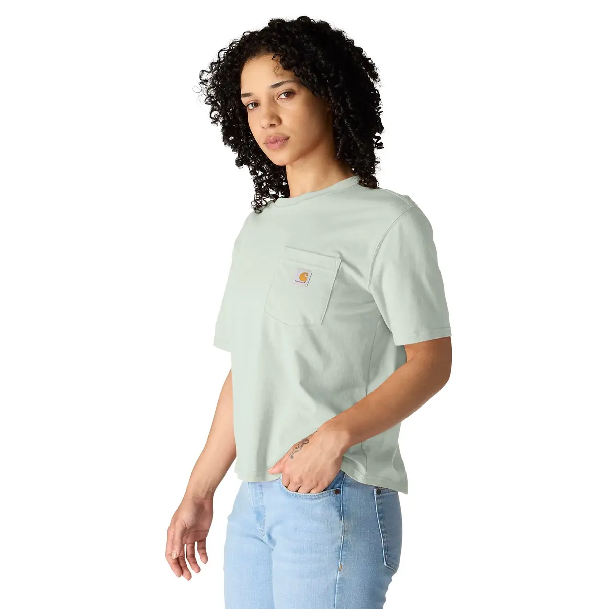 Women's Tencel Fiber Series Loose Fit Short-Sleeve Crewneck T-Shirt 2