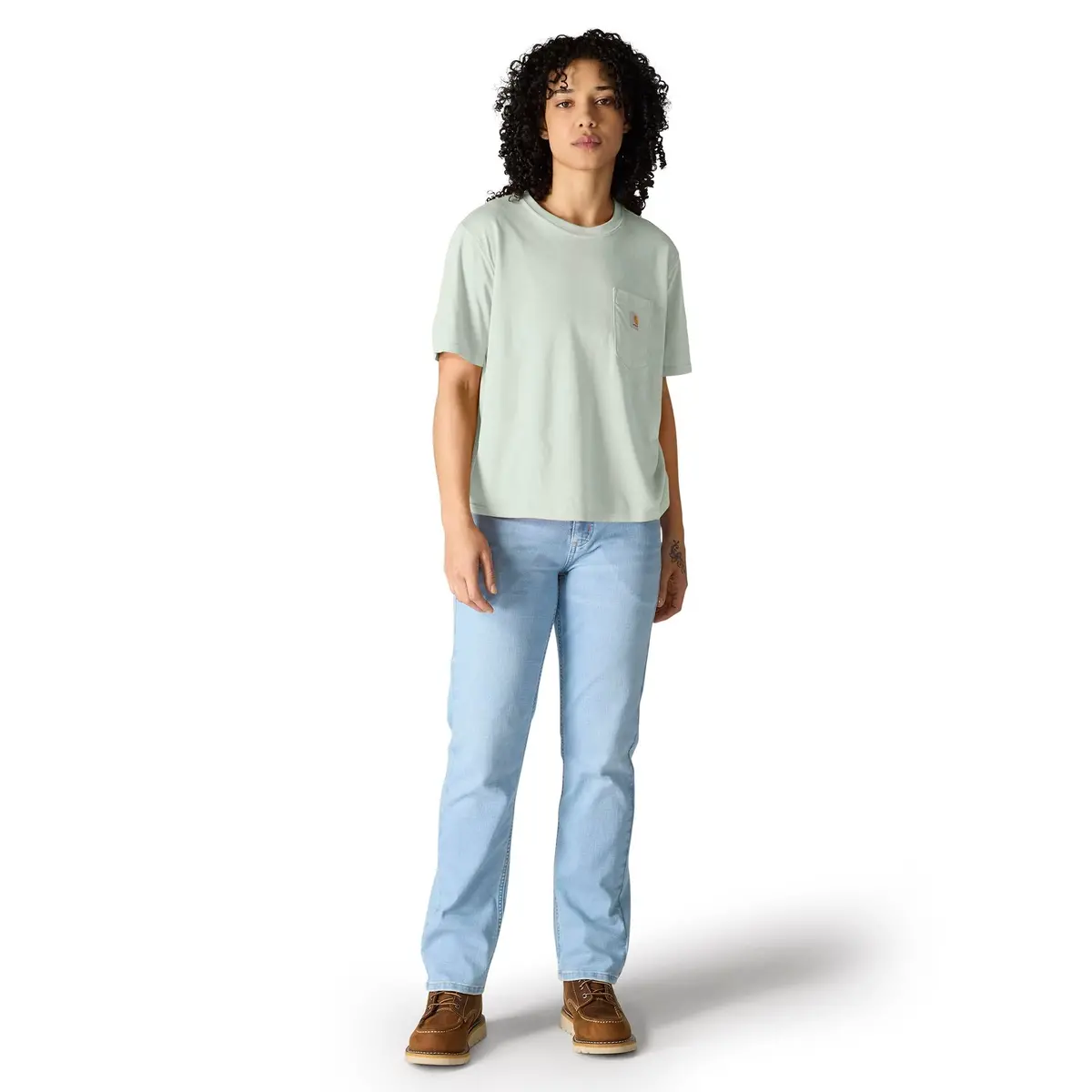 Women's Tencel Fiber Series Loose Fit Short-Sleeve Crewneck T-Shirt 4