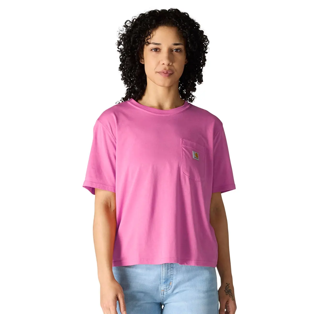 Women's Tencel Fiber Series Loose Fit Short-Sleeve Crewneck T-Shirt 1