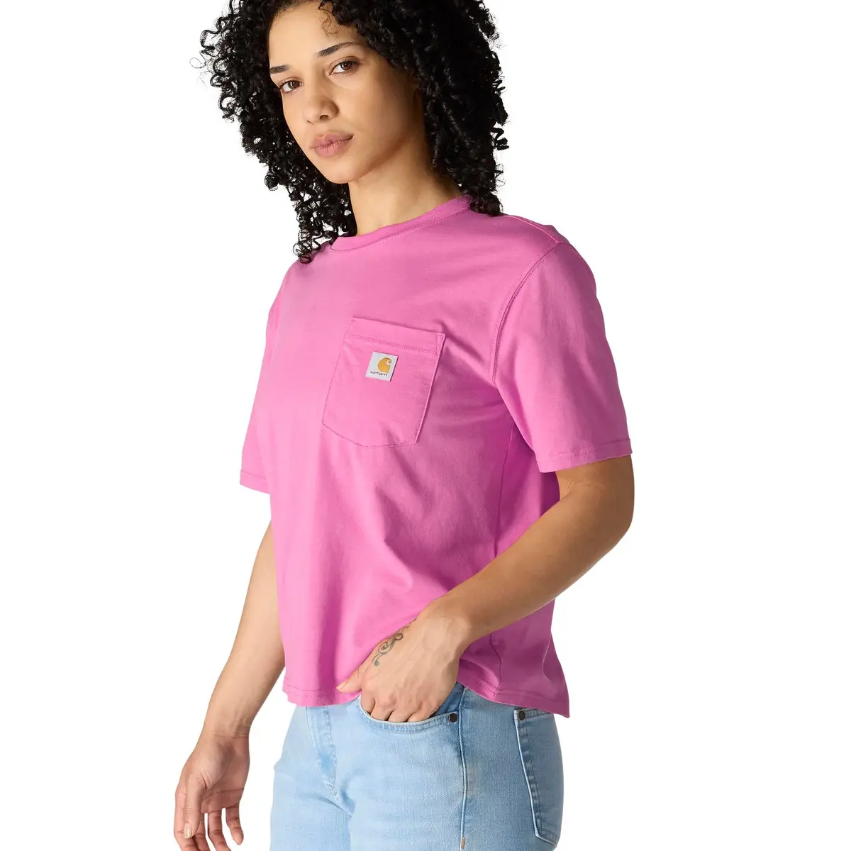 Women's Tencel Fiber Series Loose Fit Short-Sleeve Crewneck T-Shirt 2