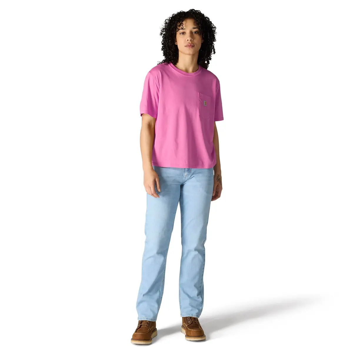 Women's Tencel Fiber Series Loose Fit Short-Sleeve Crewneck T-Shirt 4