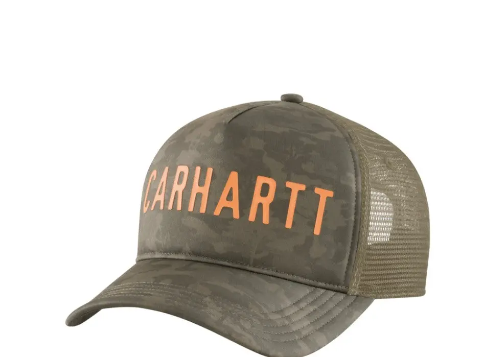 Trucker Camo Logo Graphic  Cap 1