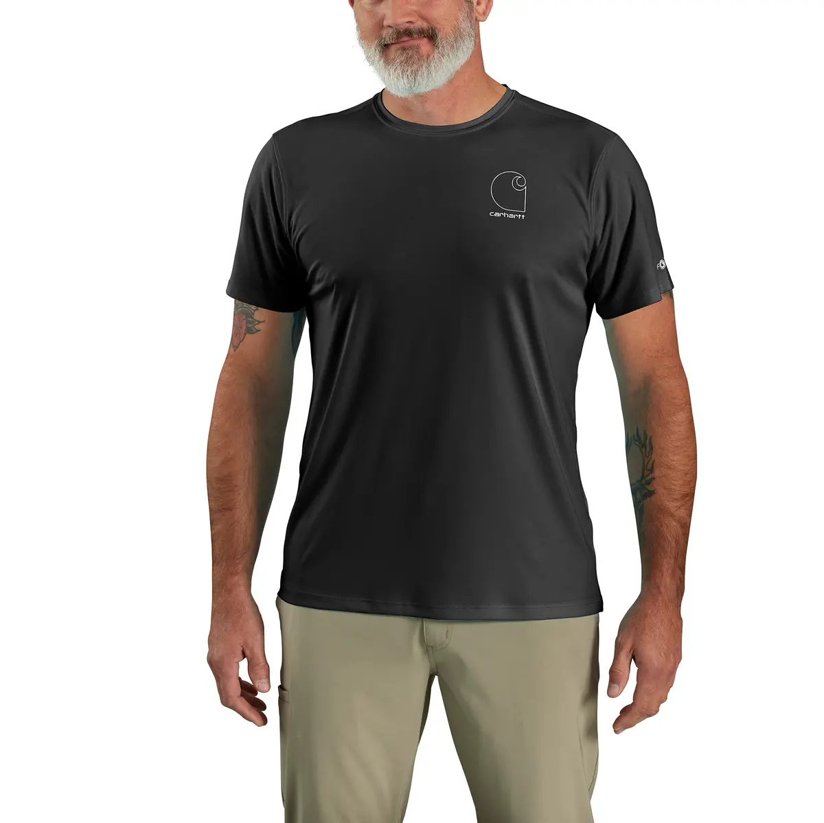 Men's Force Sun Defender Lightweight Short-Sleeve Logo Graphic T-Shirt 2