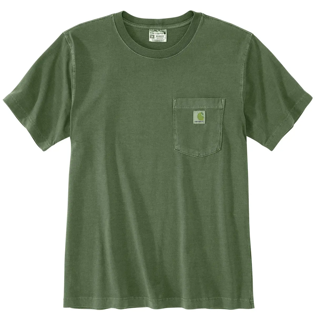 Relaxed Fit Lightweight Short-Sleeve Garment Dyed Pocket T-Shirt 1