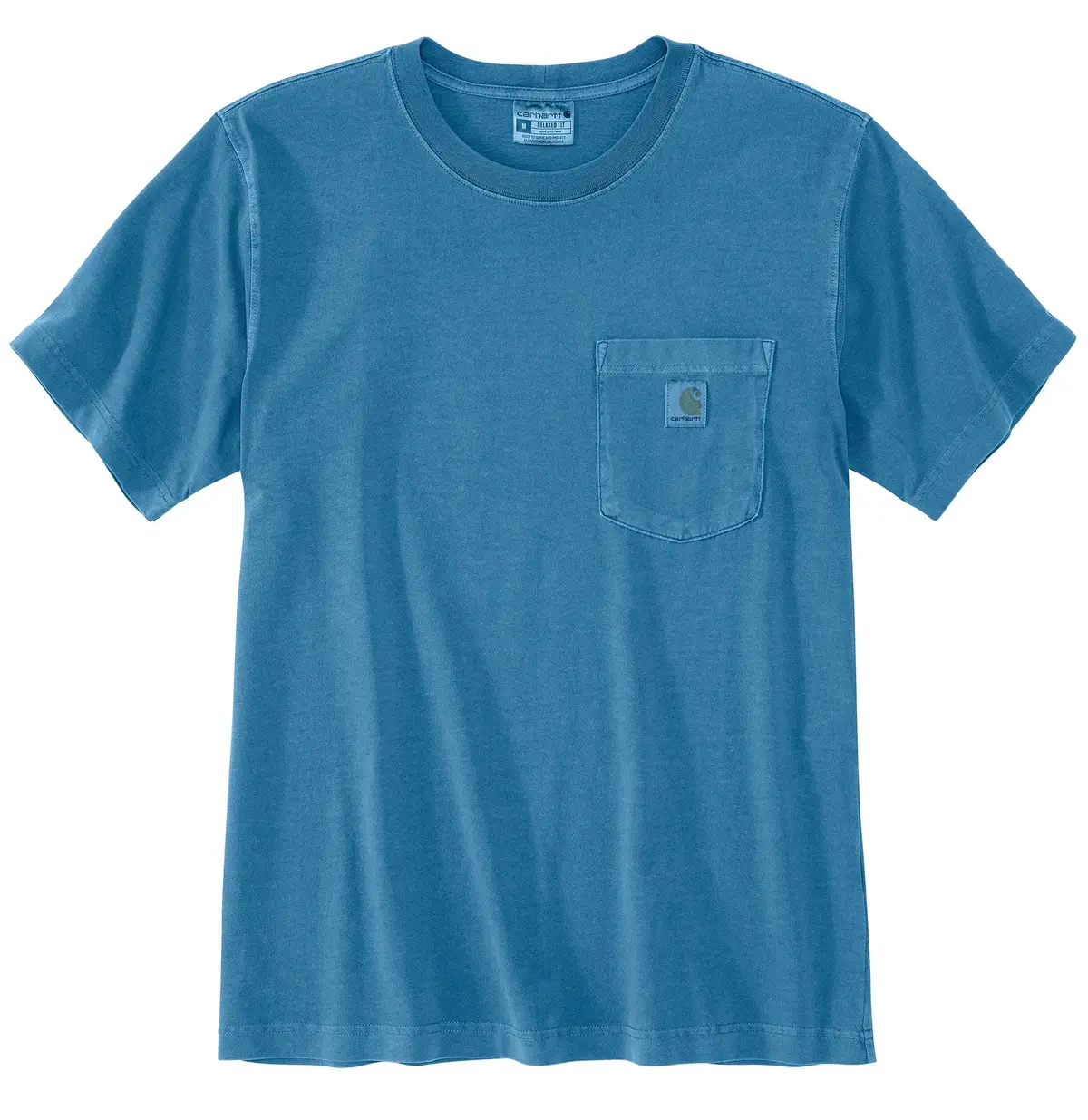 Relaxed Fit Lightweight Short-Sleeve Garment Dyed Pocket T-Shirt 1